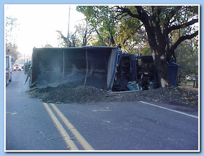 Gravel spill